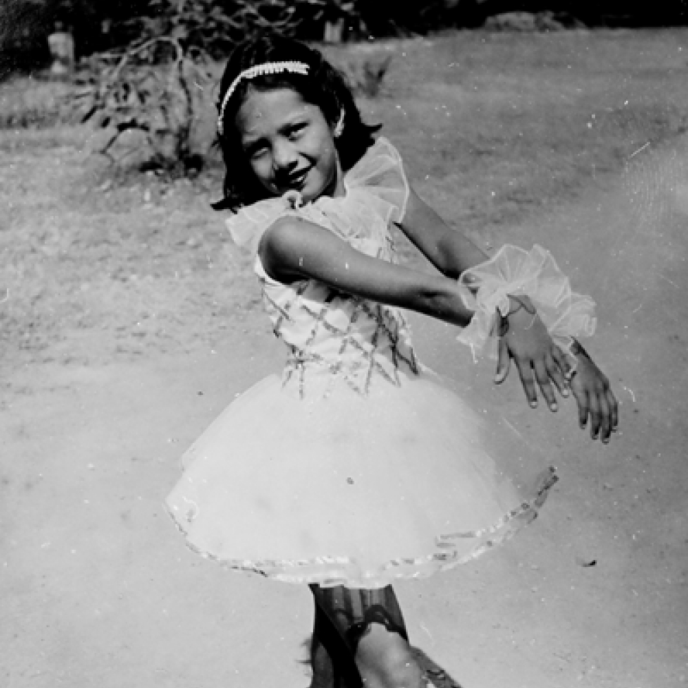 Mrs. C Prema Kumar, practicing her Ballet Dancing